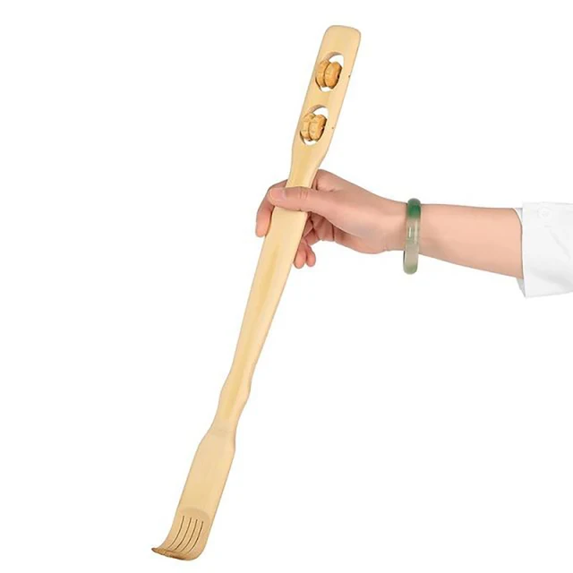 Discover the Ultimate Back Relief: Introducing the Durable Long Wooden Stick Roller Back Scratcher Ranked Product Recommendation