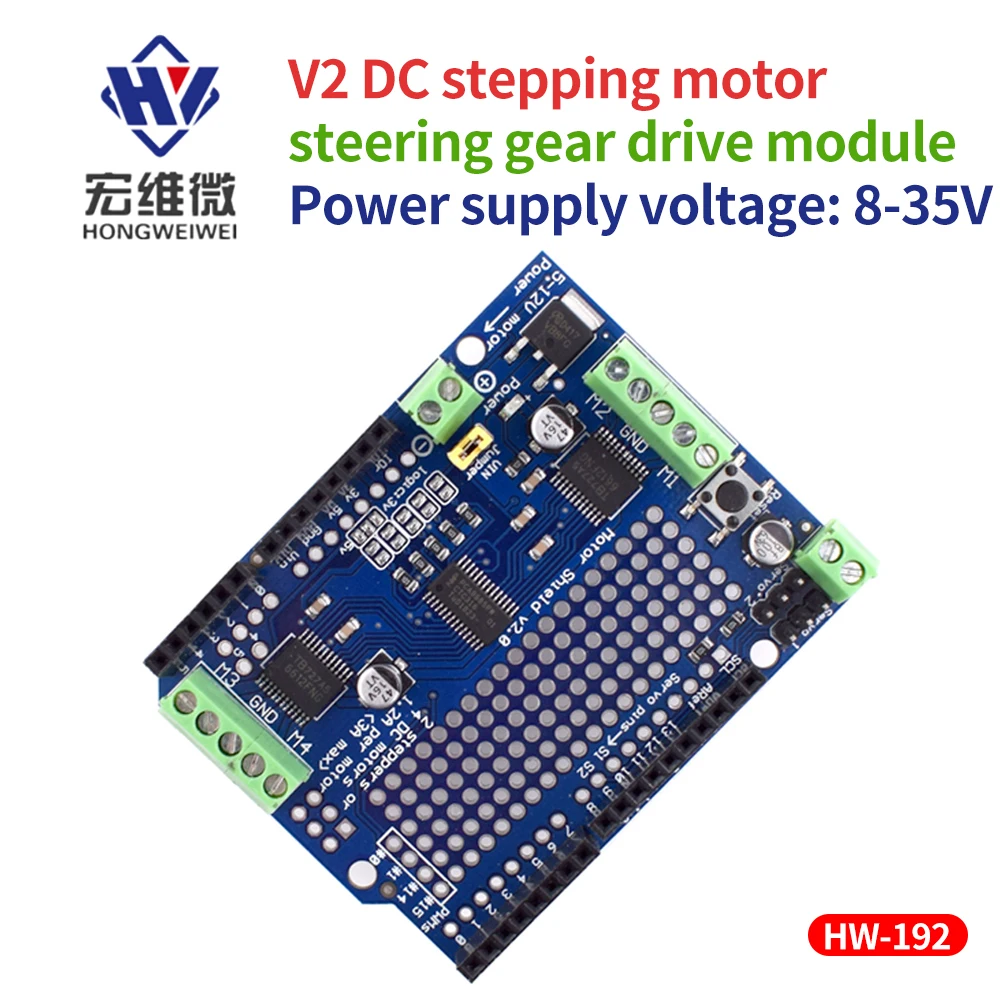 Shield PWM Servo Stepper Motor Stepper Servo Shield V2 TB6612 Mosfet Stepper Motor Module TB6612 PCA9685 Módulo