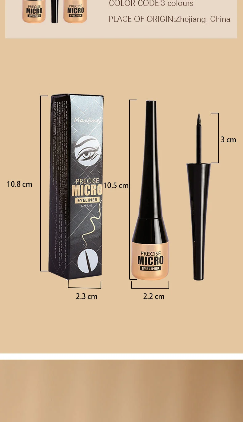 Wasserfester Eyeliner Stift Mit Matter Textur Und Feiner Spitze_voghion.com