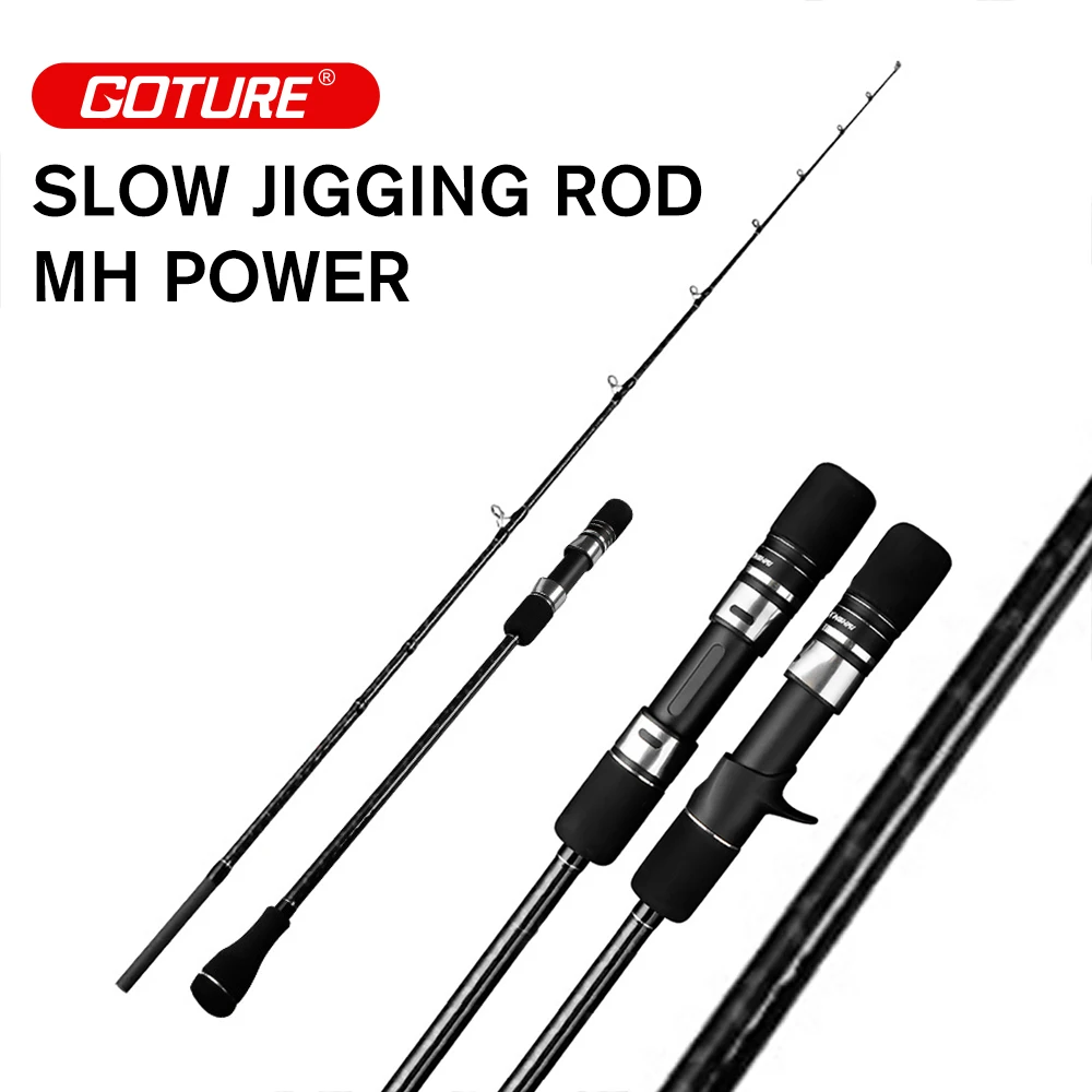 Goture Xinghai Slow Jigging Canna Da Pesca Lure Weight 120G-350G Mh Power Ultralight Hard Carbon Fiber Spinning Casting Boat Rods