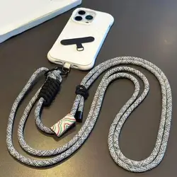 Adjustable Crossbody Neck and Shoulder Mobile Phone Lanyard with Anti - Loss Feature (F)
