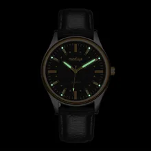 

New MODIYA gold men's belt watch fashion watch men's business waterproof quartz watch