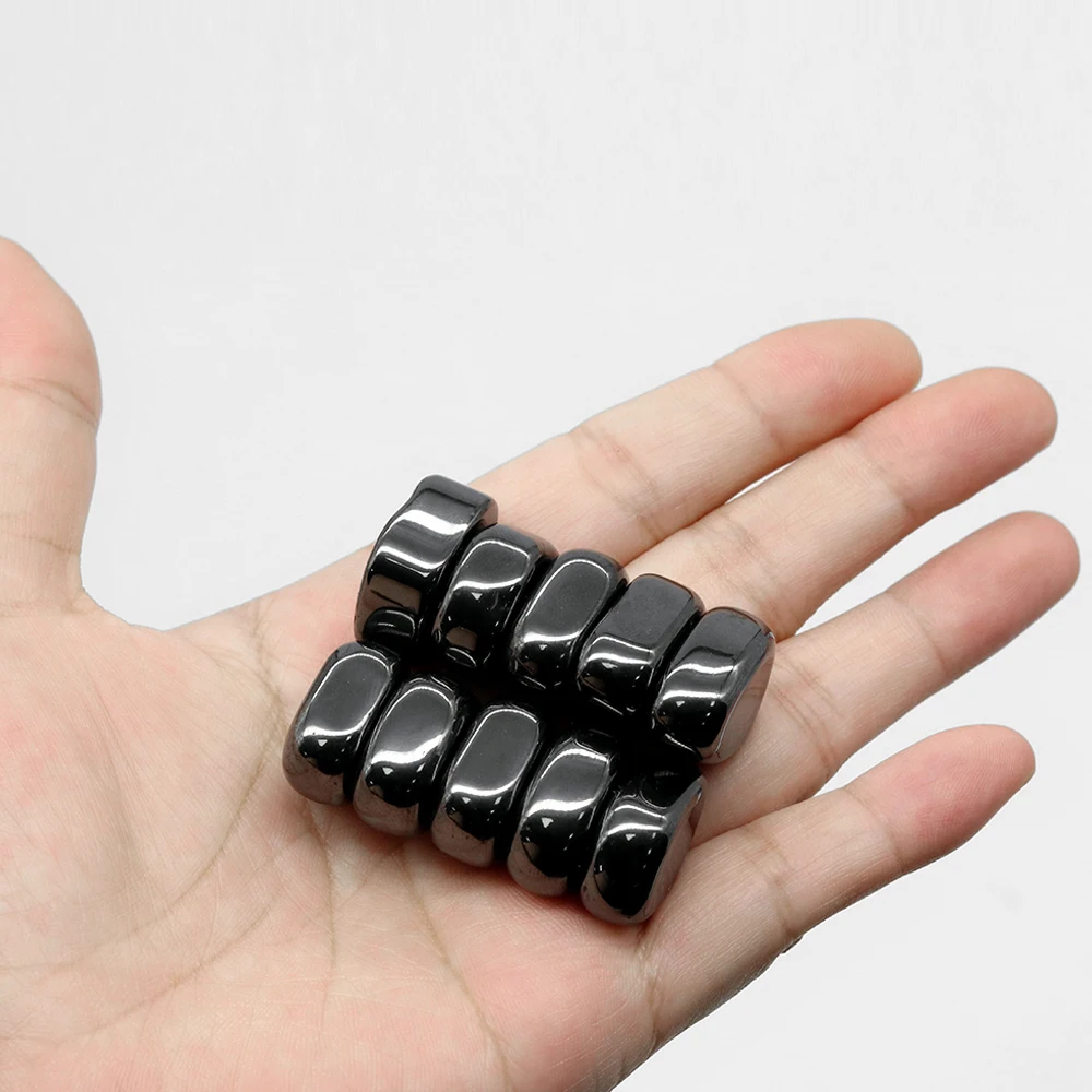 Polished black lodestone magnet multi-functional magnetic block relieve stress entertainment magnetic therapy fridge magnets magnetic blocks