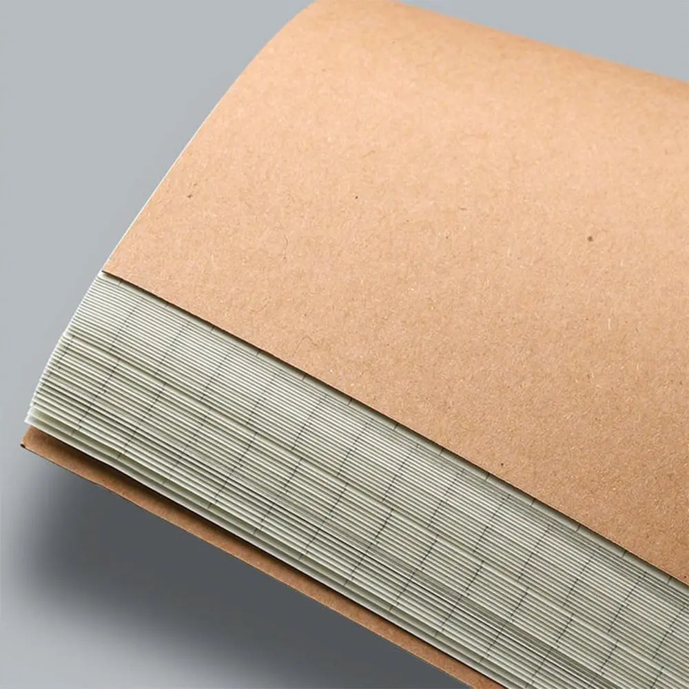 Hochwertiges A4/B5 Notizbuch mit Kraftpapier-Einband, Kariert/Liniert/Blanko, Tagebuch, Geschenk – Detail 9