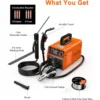 135A Flux Core MIG Welder 110V 3-IN-1 MIG/ARC/Lift TIG Welding Machine IGBT DC Inverter Gasless Welder Synergy Welding Machine 6