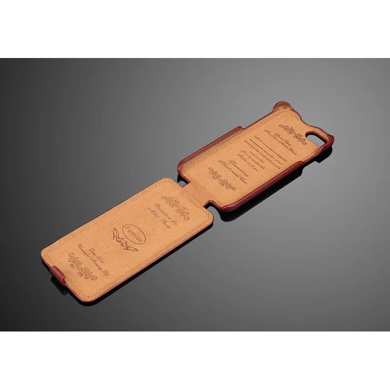 Genuine Leather Vertical Flip Luxury Phone Cover Case