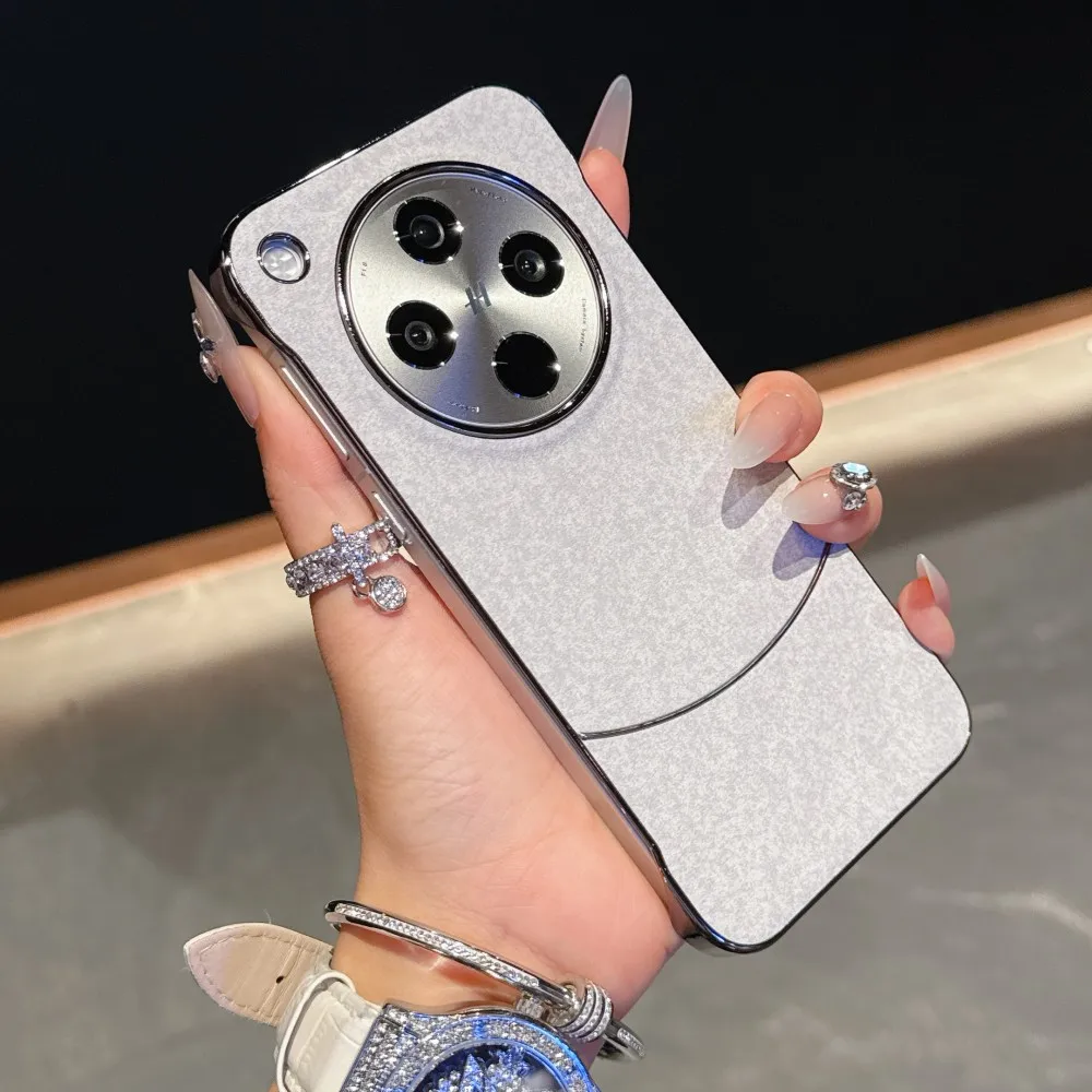 Slim Magnetic PU Leather Case with Wireless Charging