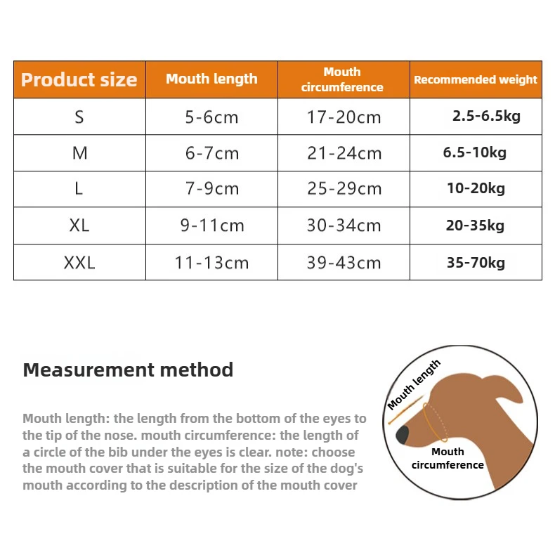 Dog Muzzle Dog Comfy Breathable Basket Muzzle Guard Against Biting and Barking Medium and Large Dog Mask Anti-barking Muzzle Dogs Supplies