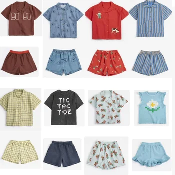 Kids Cartoon Tee & Shorts Set 1