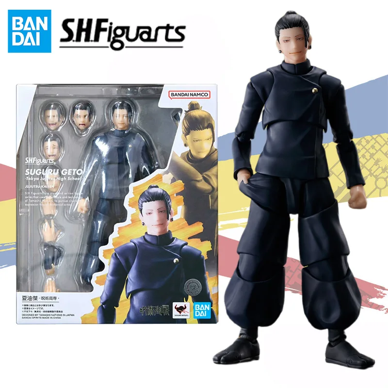 

Bandai Original S.H.Figuarts SHF Jujutsu Kaisen Geto Suguru Satoru Gojo Anime Action Figure Finished Model Kit Toy Gift for Kids