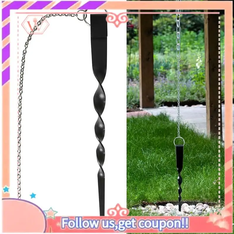 Upgraded Rain Chain Hook Rain Chain Anchor, Garden Gutter Positioner, Retainer For Installation