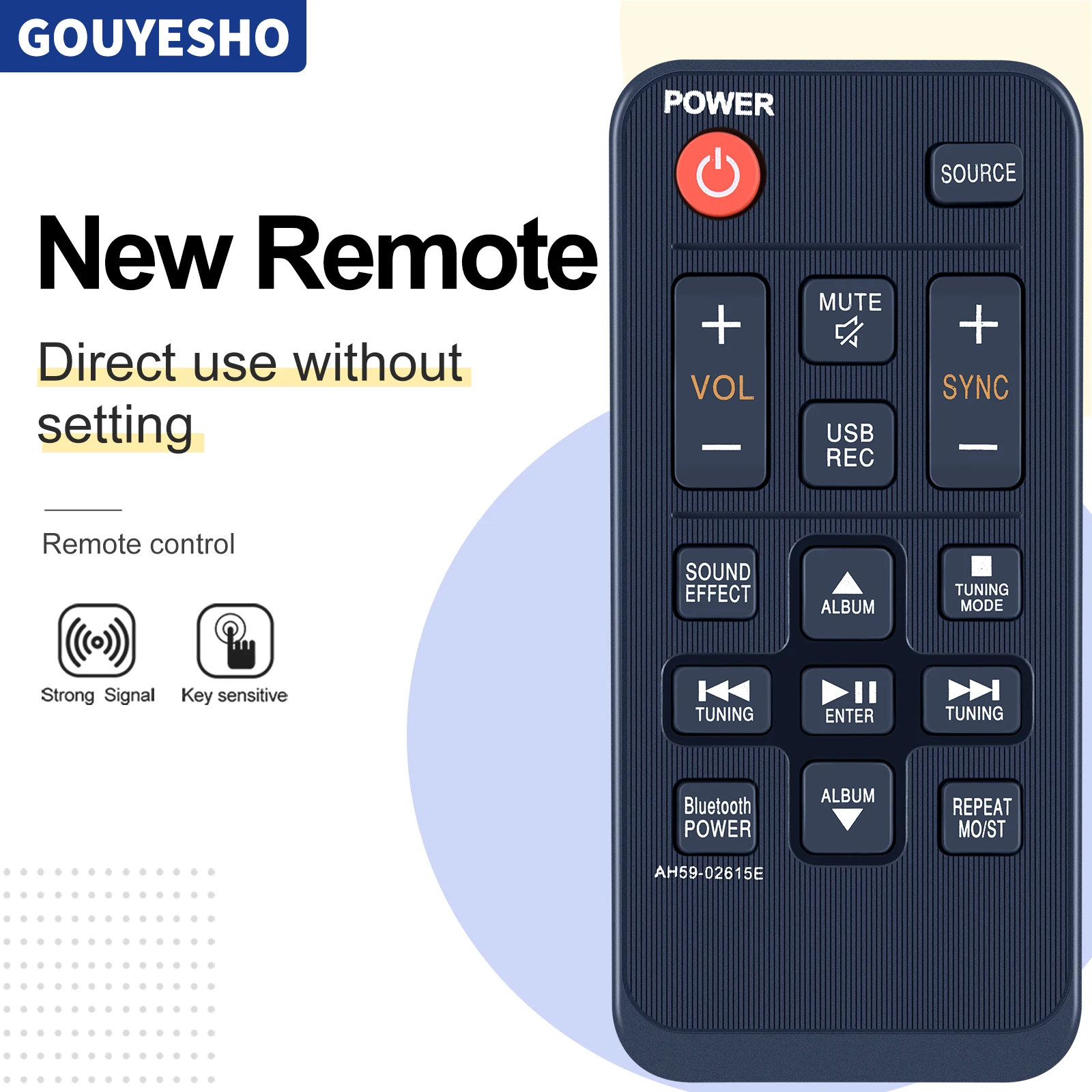 Nuovo Ah59-02615E Telecomando Sub Per Samsung Tw-J5500 Tw-J5500/Za Tw-J5500/Zc Twj5500/Za Sound Tower System Home Speaker Syste