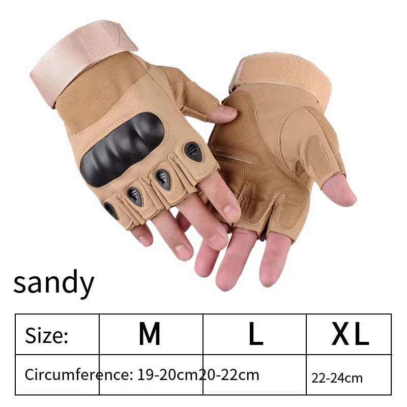 Outdoor Tactical Gloves Half Finger Paintball Airsoft Shot Hunt Combat Anti-Skid Men Bicycle Full Finger Gloves Protective Gear