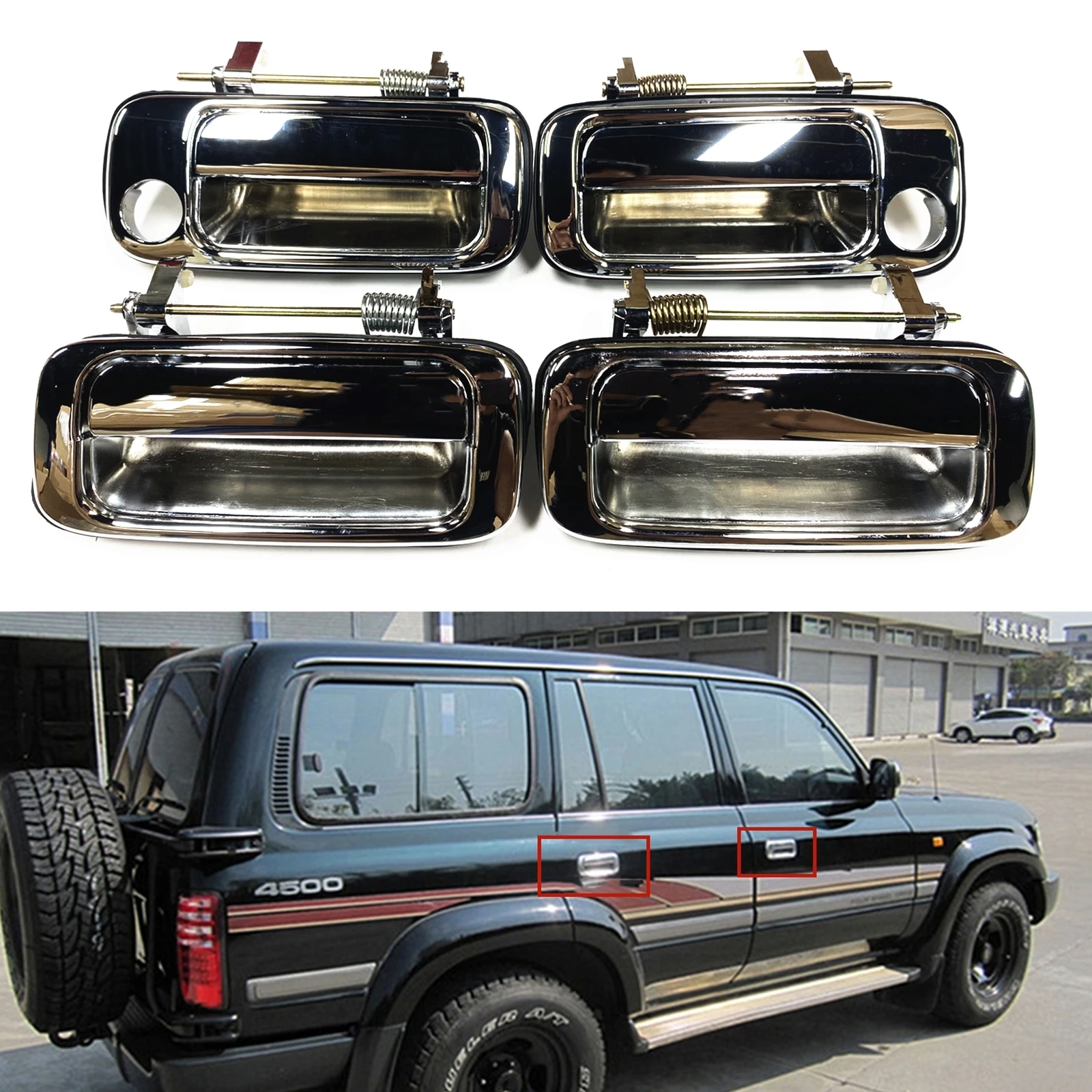 

Door Handle Trim For Toyota Land Cruiser LC80 4500 1991-1997