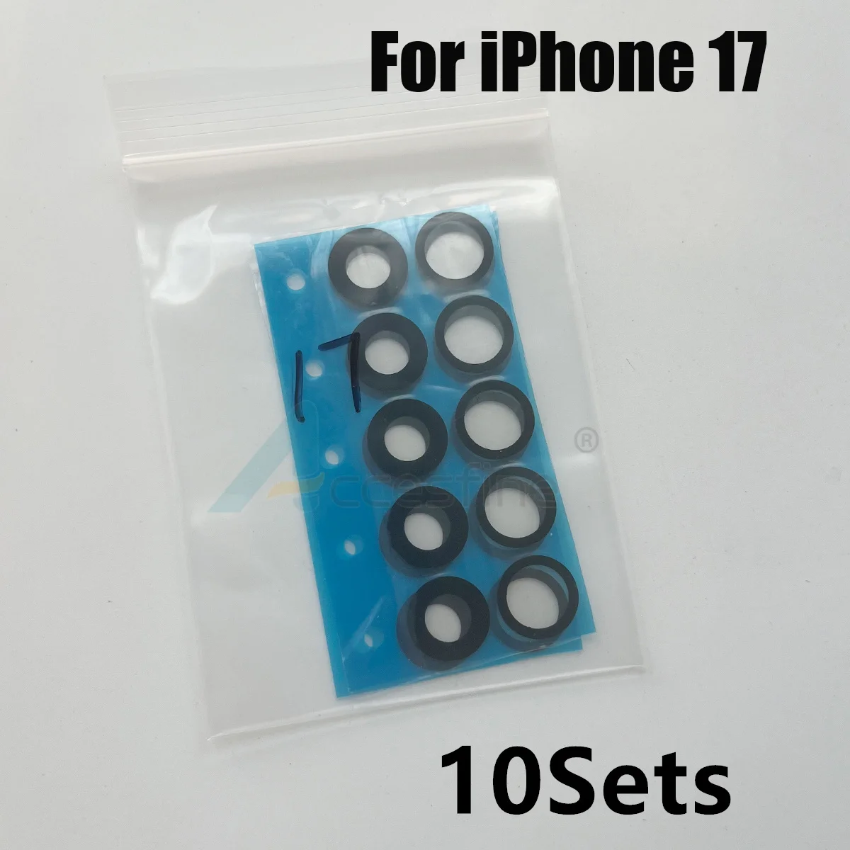 Rear Camera Glass Lens Replacement - 10 Sets for iPhone Air 17 Pro Broken Max