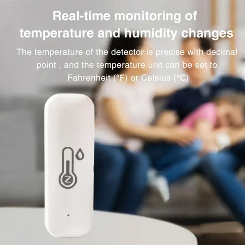 Temperature Humidity Sensor EWelink Smart Zigbee Temperature And Humidity Sensor Indoor Thermometer For Home Work With Alexa Google Home Assistant