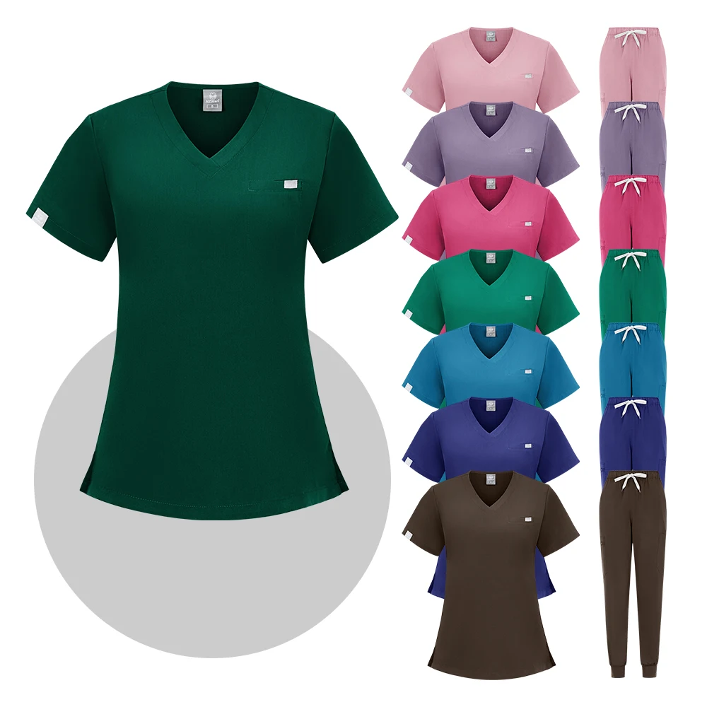 Medical Uniform Operating Room Medical Uniform Scrubs Hospital Working Scrubs Set Medical Supplies Nurse Dental Surgery Suit Workwear