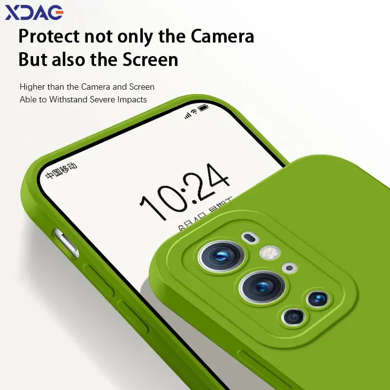 Square Liquid Silicone Angel Eyes Shockproof Soft Case - Durable Armor Phone Cover