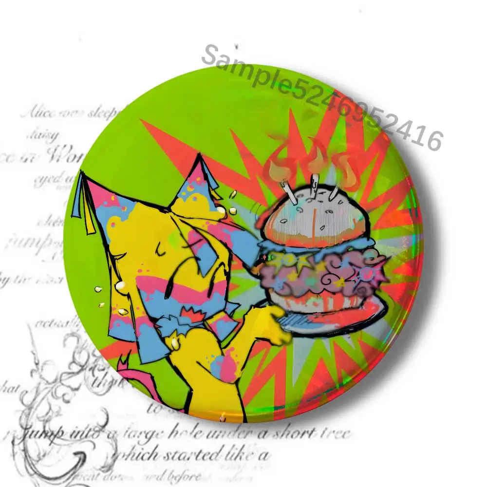Creative Laser Badge Pin Brooch for Bags, Clothes, and Hats - Unique Accessory and Gift Idea