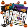 Halloween Games-Halloween Bingo Party Table Cards-Kids Halloween Games Halloween Party Favors - Halloween Toys & Party Supplies 1