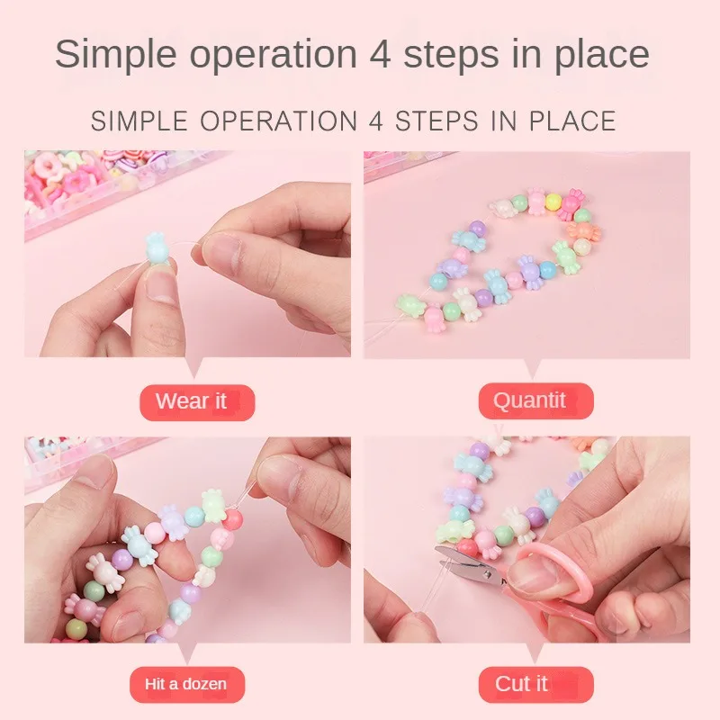 185pcs Charm Bracelet Making Kit Including Beads Chains DIY Craft For Girls Christmas birthday Gift Set