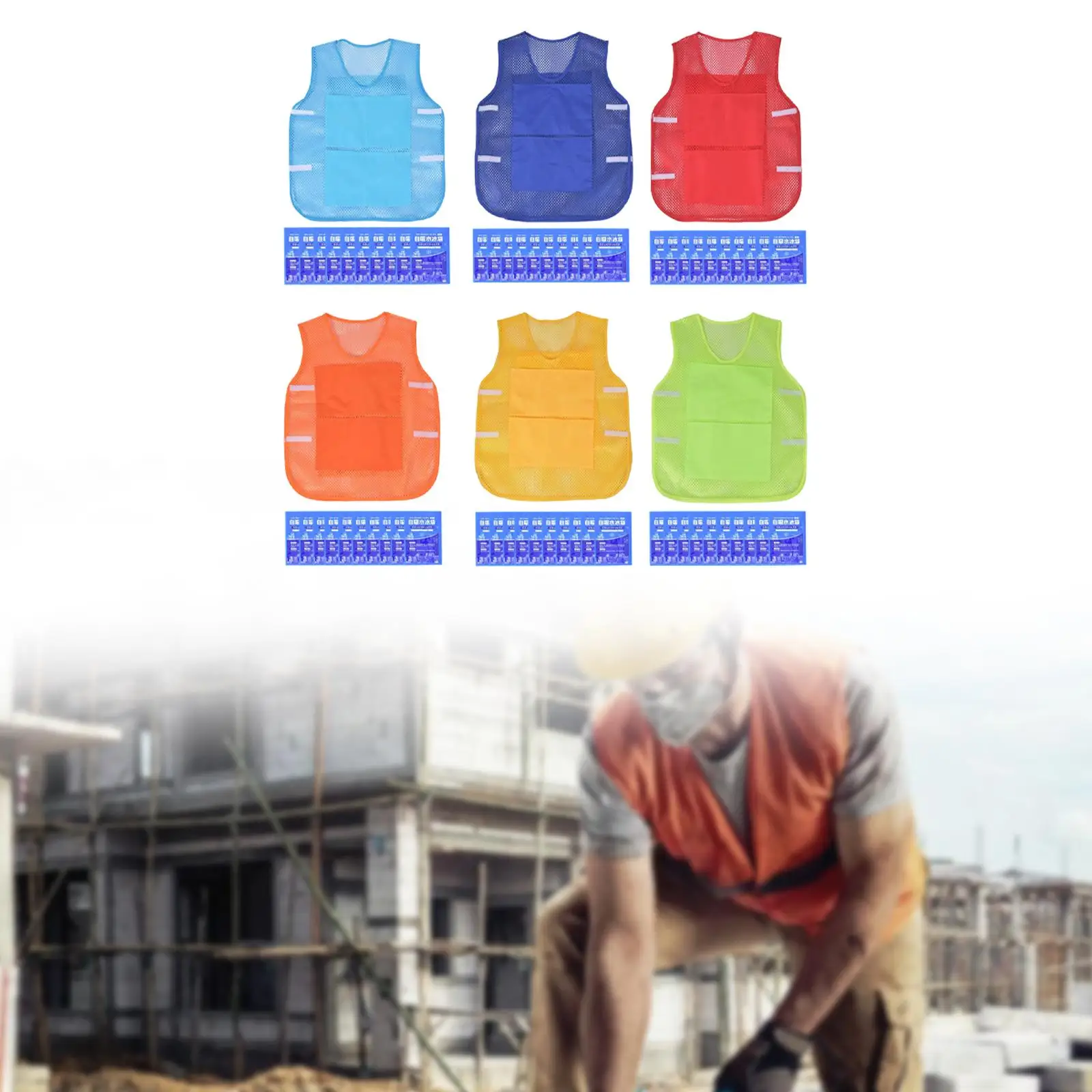 Summer Cooling Vest with Ice Packets for Cycling Outside Outdoor Activities