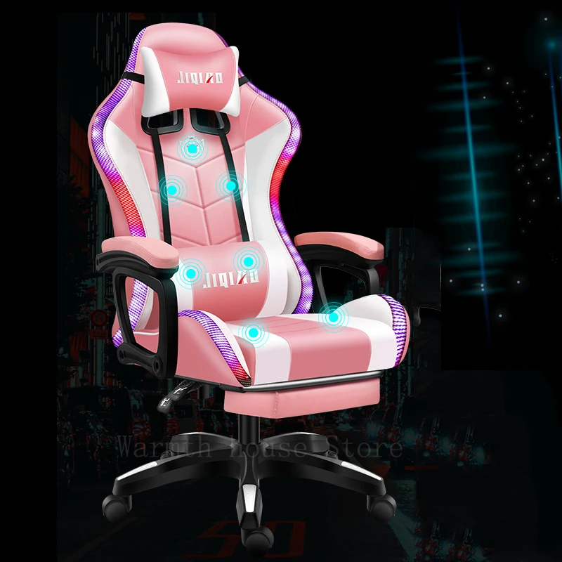 Pink Gaming Chair,gamer Chair Girl Live Chair Computer Chair,office