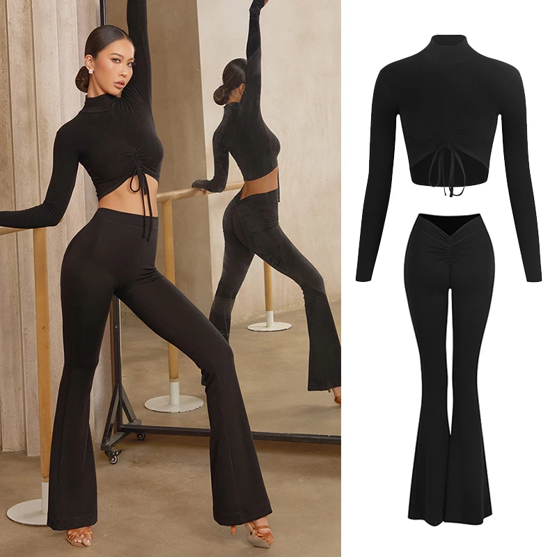 ZYM Syrena Dress in Classic Black 2457 for Latin Dance Practice, Performance & DanceSport Competition