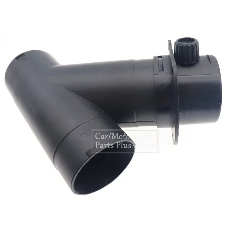75mm Diesel Heater Air Vent Ducting T Piece Outlet Exhaust Connector w/Regulating Valve For Webasto Eberspaecher Parking