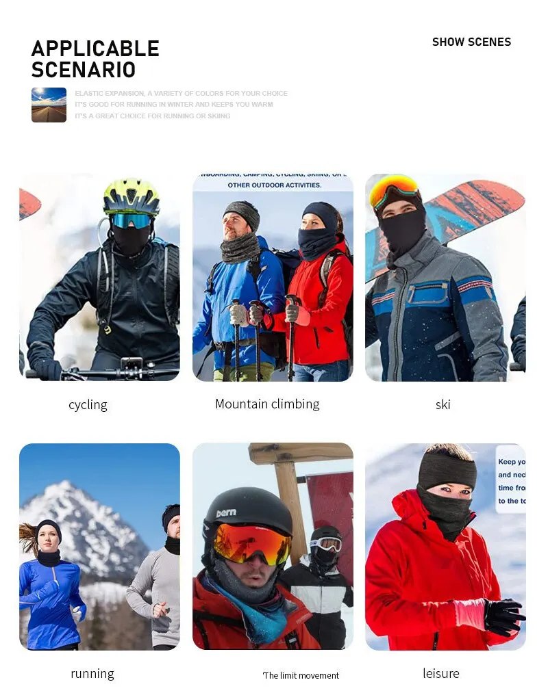 Männer Polar Fleece Mütze Winter warm Outdoor Sport Skifahren Radsport Hut wind dichte weiche Mütze Mütze Frauen Ski Fahrrad Hut – Detail 6