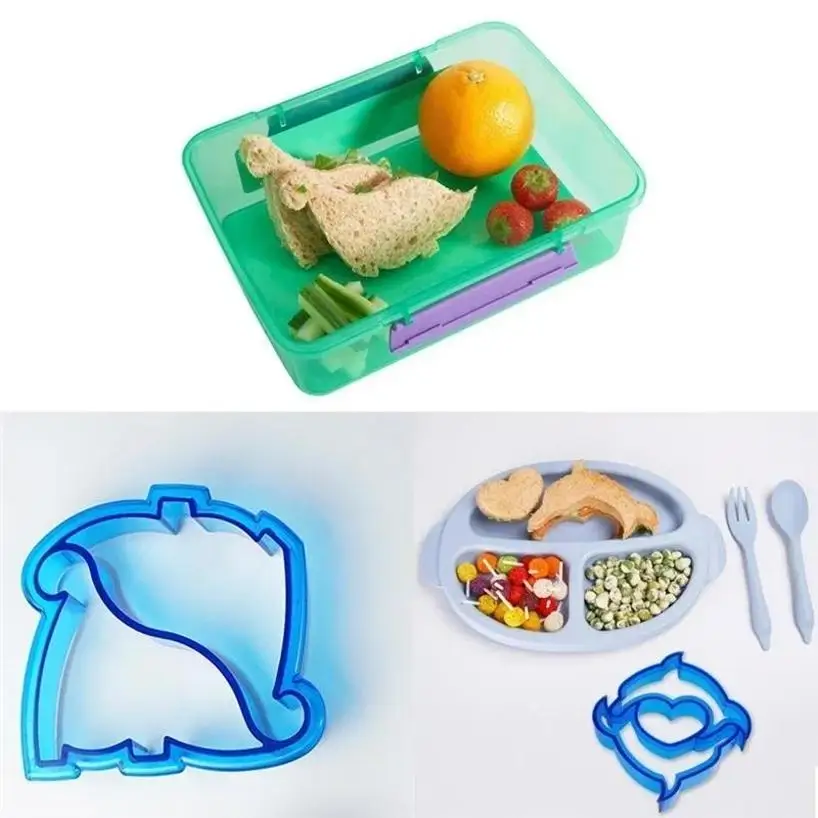 Cake Pastry Mould Lunch Kids Cookies Cake Bread Biscuit Food Cutter Embossing Device Cooking Tools Cartoon Sandwich Cutter Mold