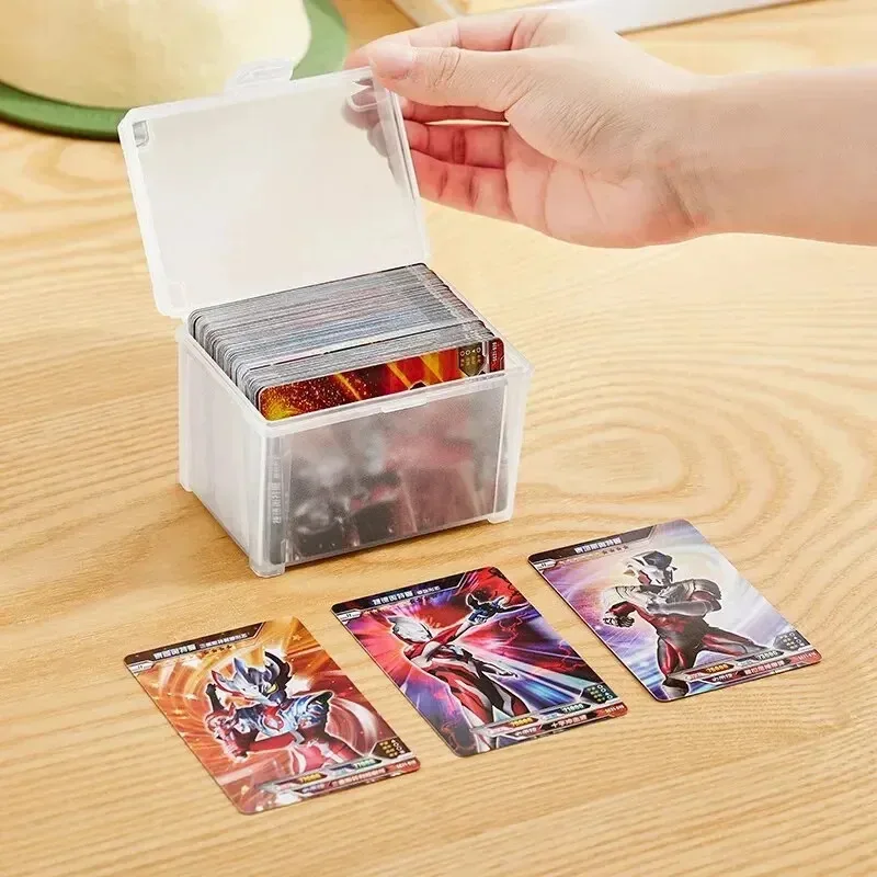 2PCS Small Semi-Transparent Plastic Cards Cases Folder Matte Flip-Top Jewelry Box Accessories Storage Organize Packaging Boxes jewelry storage box