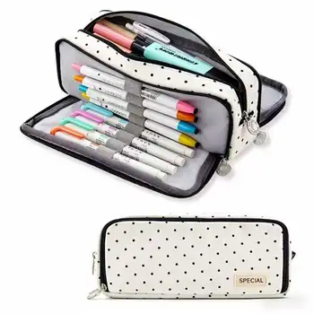 Astuccio di Grande Capacità, Cancelleria, Materiale Scolastico, Portapenne, Borsa Portaoggetti, Organizer da Scrivania, per Studenti, Bambini, Astuccio