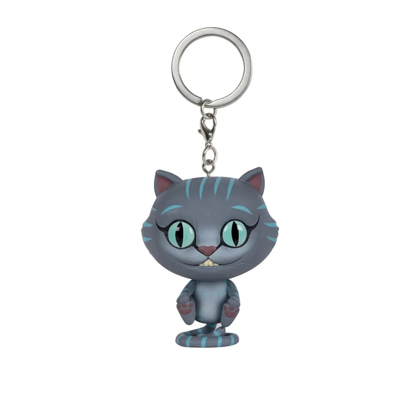 

Disney Alice in Wonderland cute Cheshire cat Chessur keychain Bobble Head action figure Collectible Toys for children GIFT