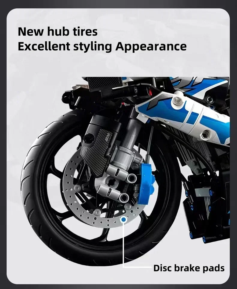 Motorcycle Building Blocks Simulation Motorcycle Model Toy