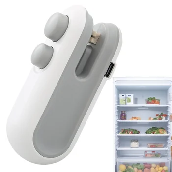 휴대용 미니 열 밀봉기, 휴대용 진공 밀봉기, USB 충전, 식품 스낵 플라스틱 보관 가방 밀봉기, 주방 용품