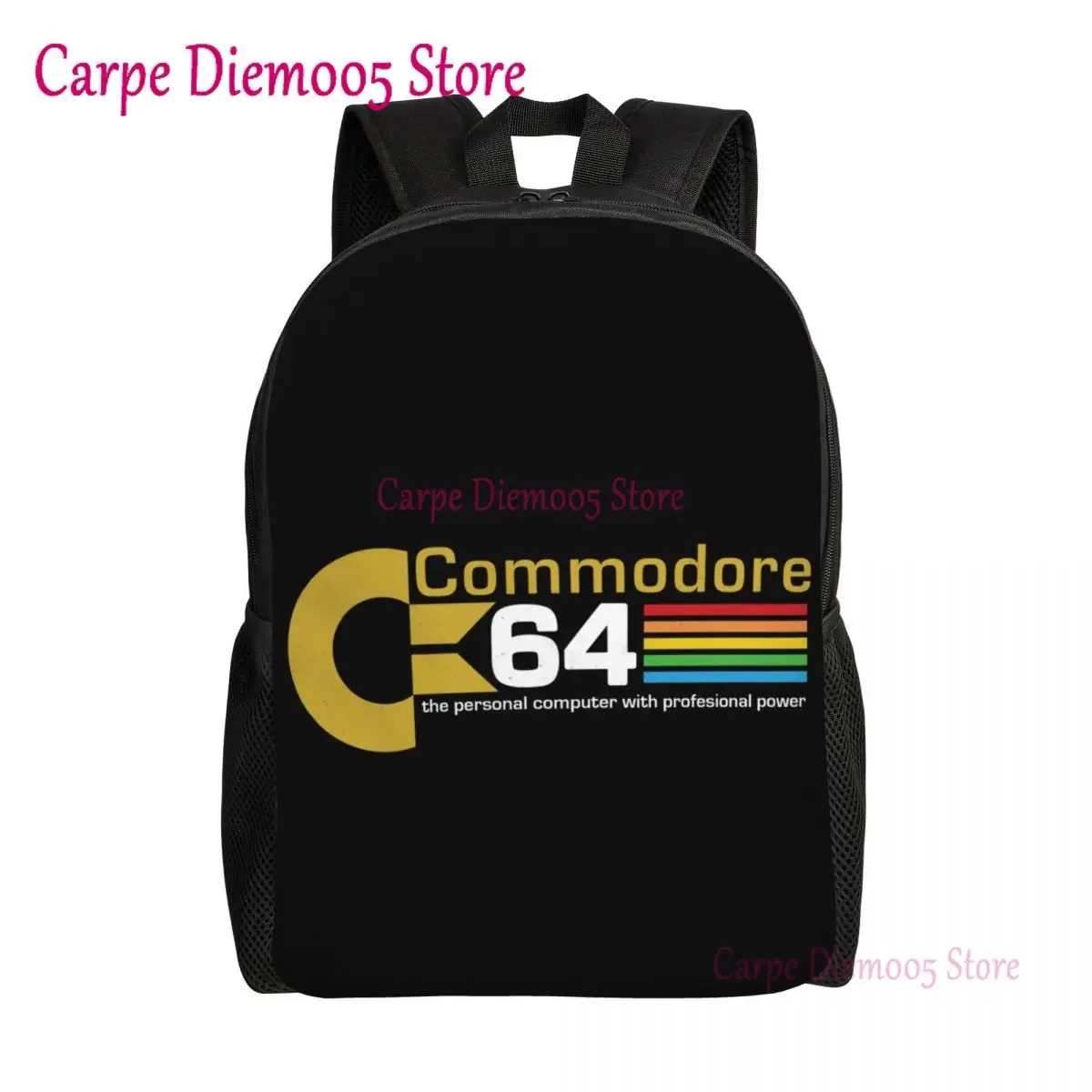 

Retro Commodore 64 Travel Backpack Men Women School Computer Bookbag College Student Daypack Bags