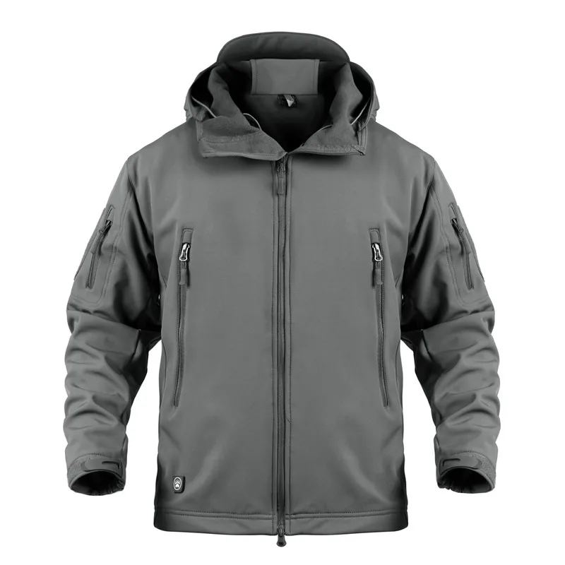 

New 2023 Winter Military Tactical jacket Men Soft Shell Military Camouflage Jackets Men Hooded Waterproof Tactical Fleece Jacket