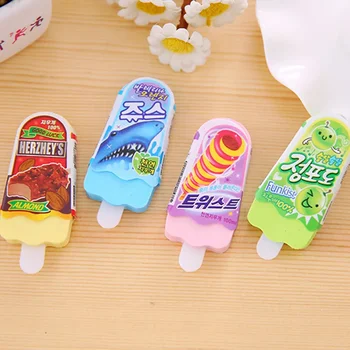 Gomma per gelato estiva gomma per studenti cancelleria forniture scolastiche all'ingrosso Kawaii ritorno a scuola