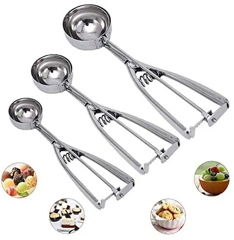 Cookie Scoop Set - Include 1 Tbsp/ 2 Tbsp/ 3tbsp - Cookie Scoops With  Trigger For Baking - Made Of 18/8 Stainless Steel - Ice Cream Tools -  AliExpress