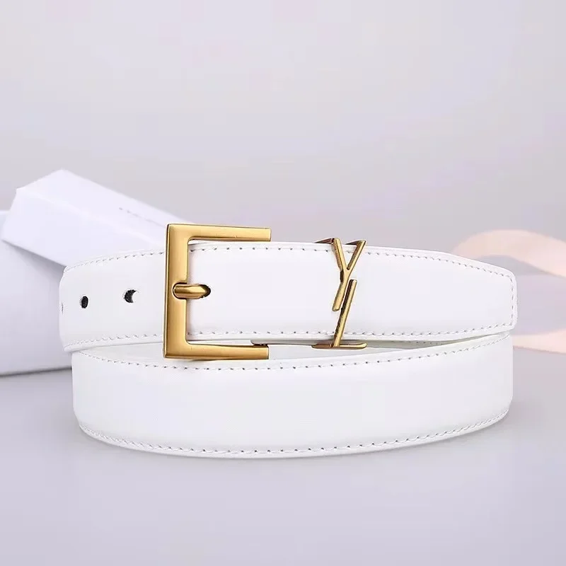 

2024 New Hot sale Ladies Crocodile Belts 2.8cm High-end Luxury Designer Brand Female Joker Leather Belt Female Fashion