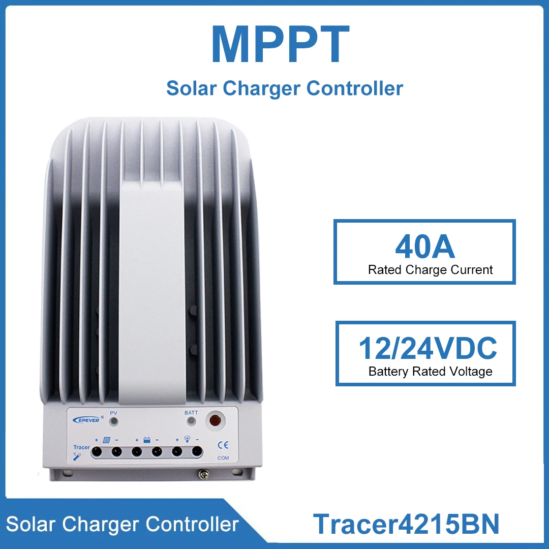 40A MPPT Charge Controller Regulator Tracer4215BN Die-cast Sluminum Case Design