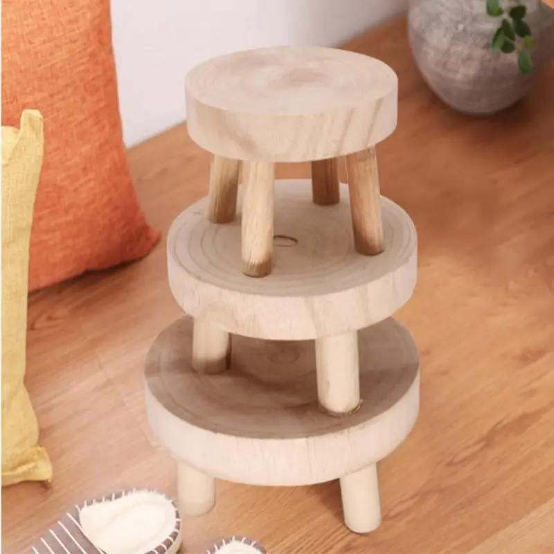 Plant Stand Wooden Plant Stand Flower Pot Base Holder Garden Display