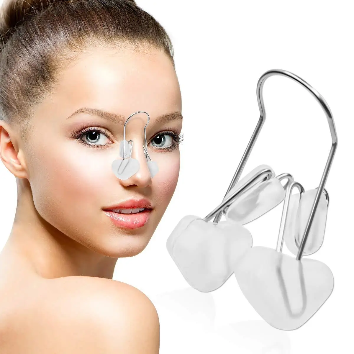 Nose Up Lifting Shaping Shaper Orthotics Clip Beauty Nose Slimming Massager Straightening Clips Tool Nose Up Clip Corrector 3