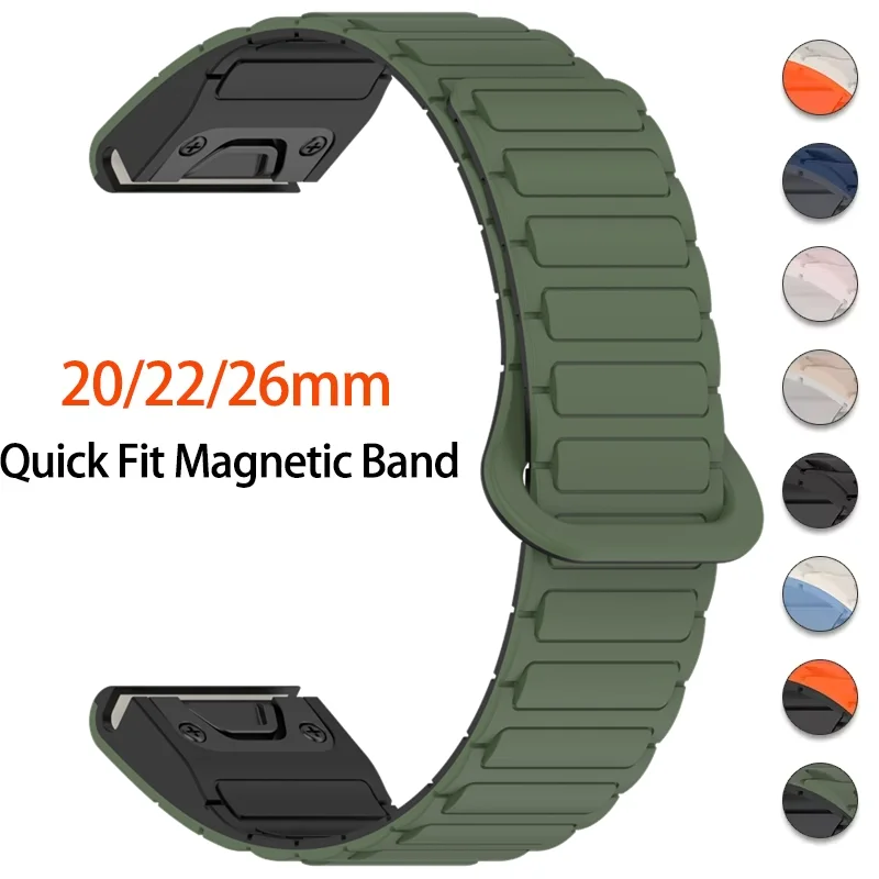 Universal QuickFit Magnetic Silicone Band - Premium Adjustable Strap in Multiple Sizes