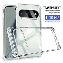 Shockproof Transparent Soft TPU Phone Case - Pack of 1 to 10 for 3 piece (Clear)