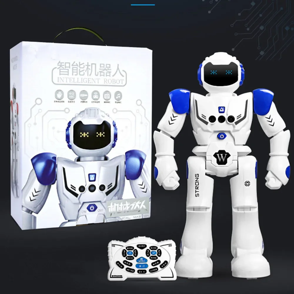 War Police Child Intelligent Remote Control Robot Programmable Dancing Gesture Sensor Smart Children's Smart Remote Control Toy