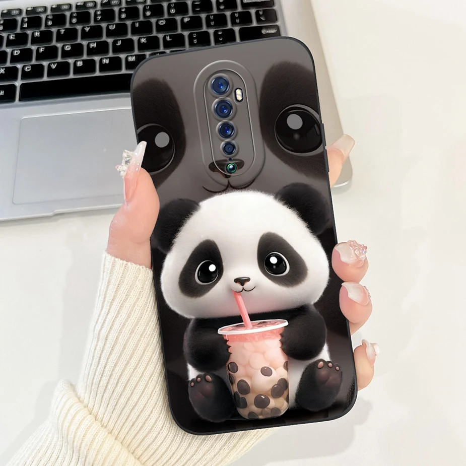 Cute Panda Cartoon Soft Silicone Phone Case - Durable Bumper Cover