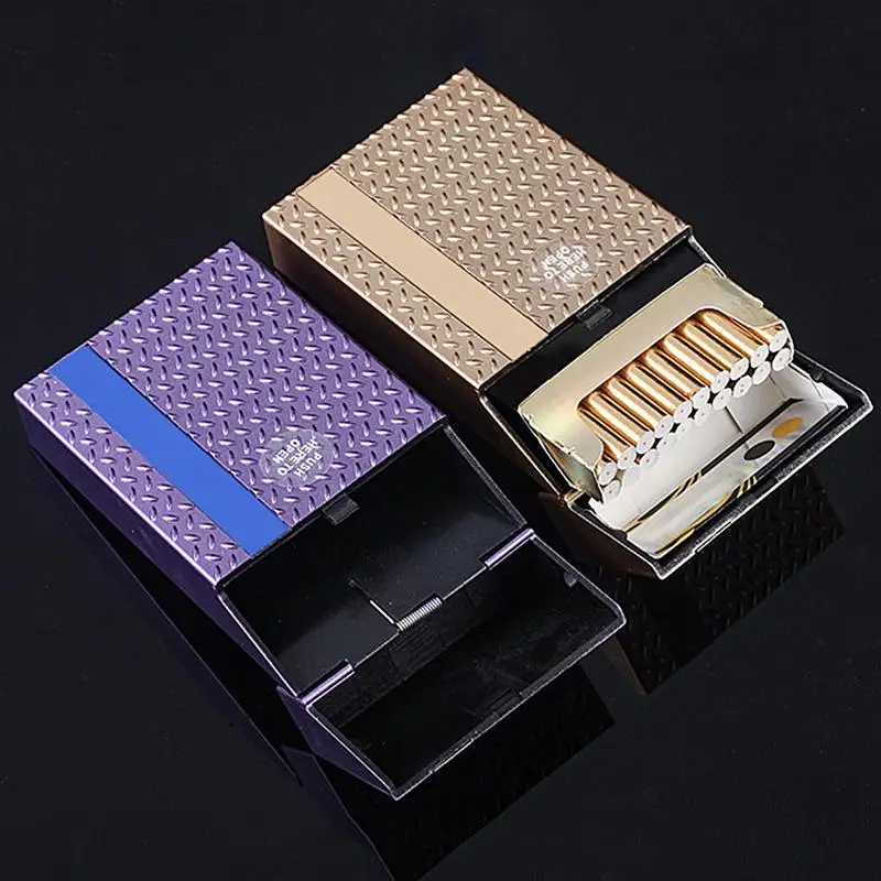 Sleek Portable Cigarette Case for Slim Cigars - Durable Protective Holder for 20 Slim Cigarettes