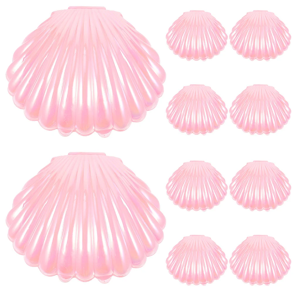 

Plastic Shell Shaped Candy Boxes Biscuit Case Jewelry Storage Boxes Wedding Birthday Baby Shower Gift Box Party Favor